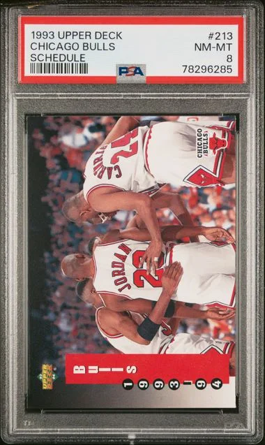 1993 Upper Deck Chicago Bulls Schedule #213 card image
