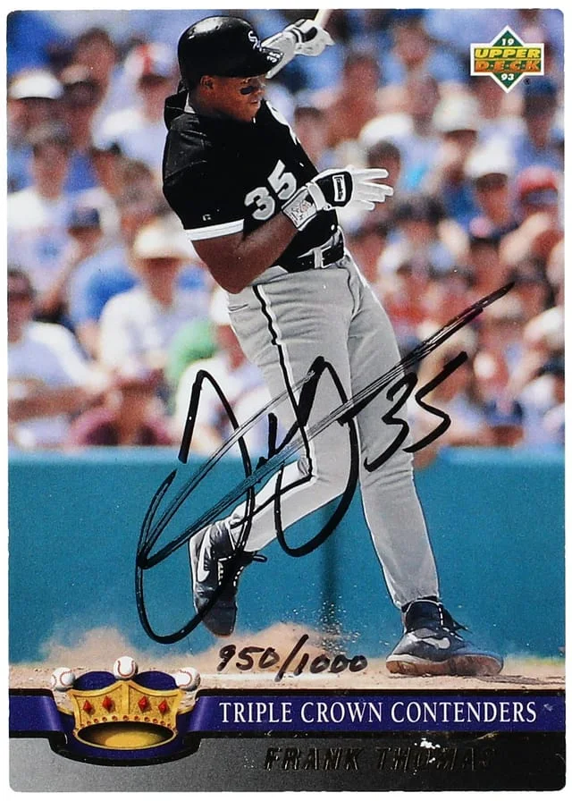 1993 Upper Deck Frank Thomas Triple Crown Contenders #TC9 card image