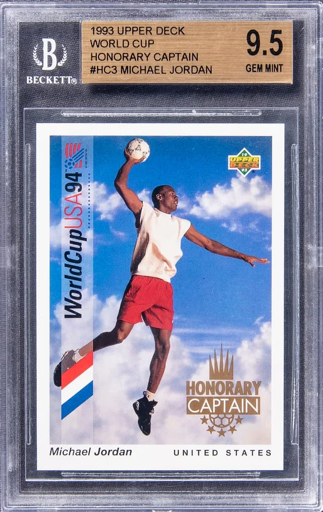 1993 Upper Deck Michael Jordan World Cup 94 Preview English/Spanish Honorary Captains #HC3 card image