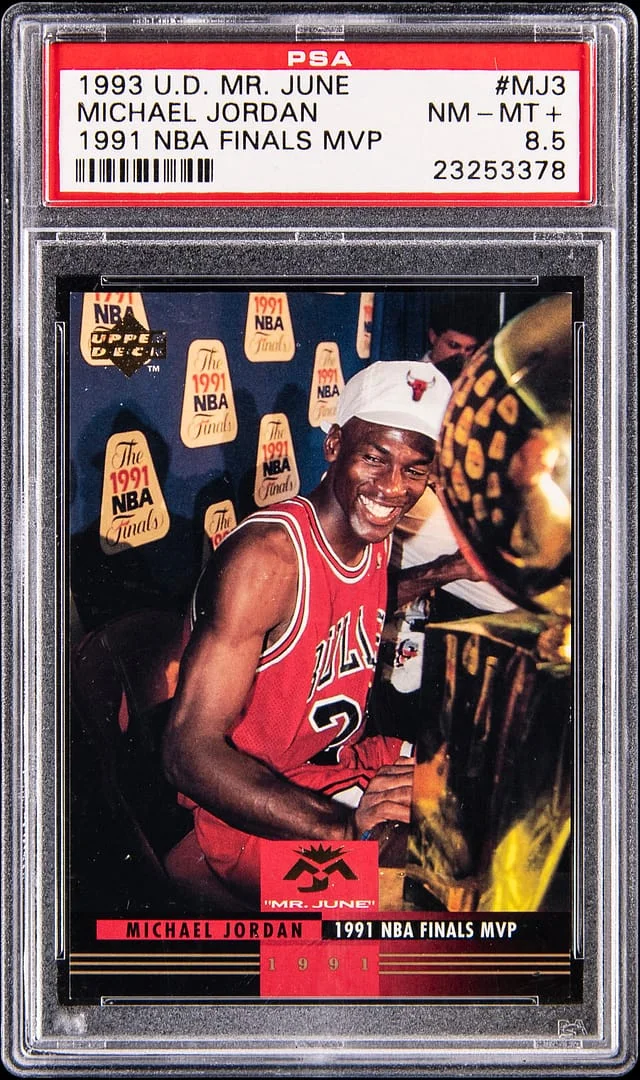 1993 Upper Deck Michael Jordan Mr. June 1991 NBA Finals MVP #MJ3 card image