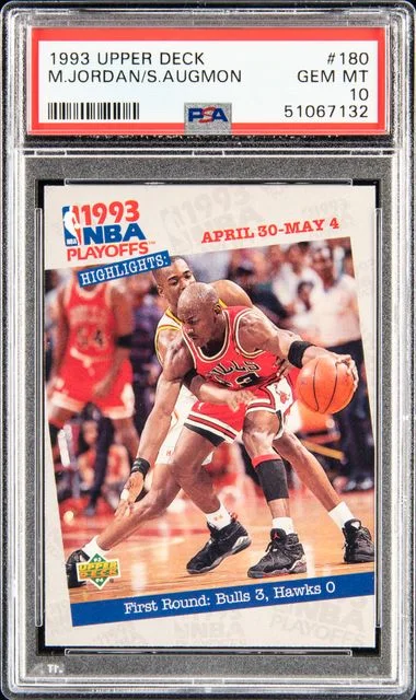 1993 Upper Deck Michael Jordan/Stacey Augmon #180 card image