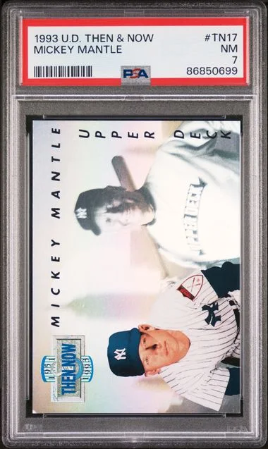 1993 Upper Deck Mickey Mantle Then & Now #TN17 card image