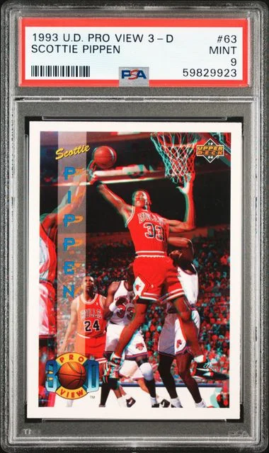 1993 Upper Deck Scottie Pippen Pro View 3-D #63 card image