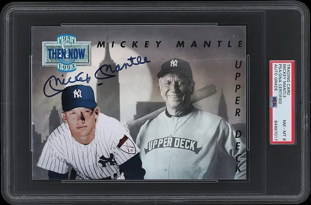 1993 Upper Deck Then & Now Mickey Mantle #no-number card image