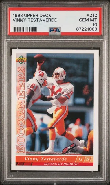 1993 Upper Deck Vinny Testaverde #212 card image