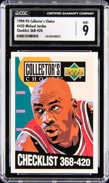 1994-95 Collector's Choice 420 Michael Jordan Checklist #368-420 card image