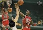 1994-95 Collector's Choice French Michael Jordan Rare Air Decade of Dominance #J10 card image