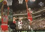 1994-95 Collector's Choice French Michael Jordan Rare Air Decade of Dominance #J8 card image