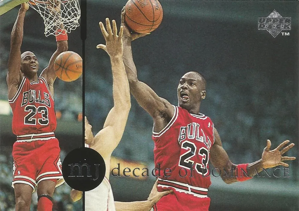 1994-95 Collector's Choice Japanese Michael Jordan Rare Air Decade of Dominance #J10 card image