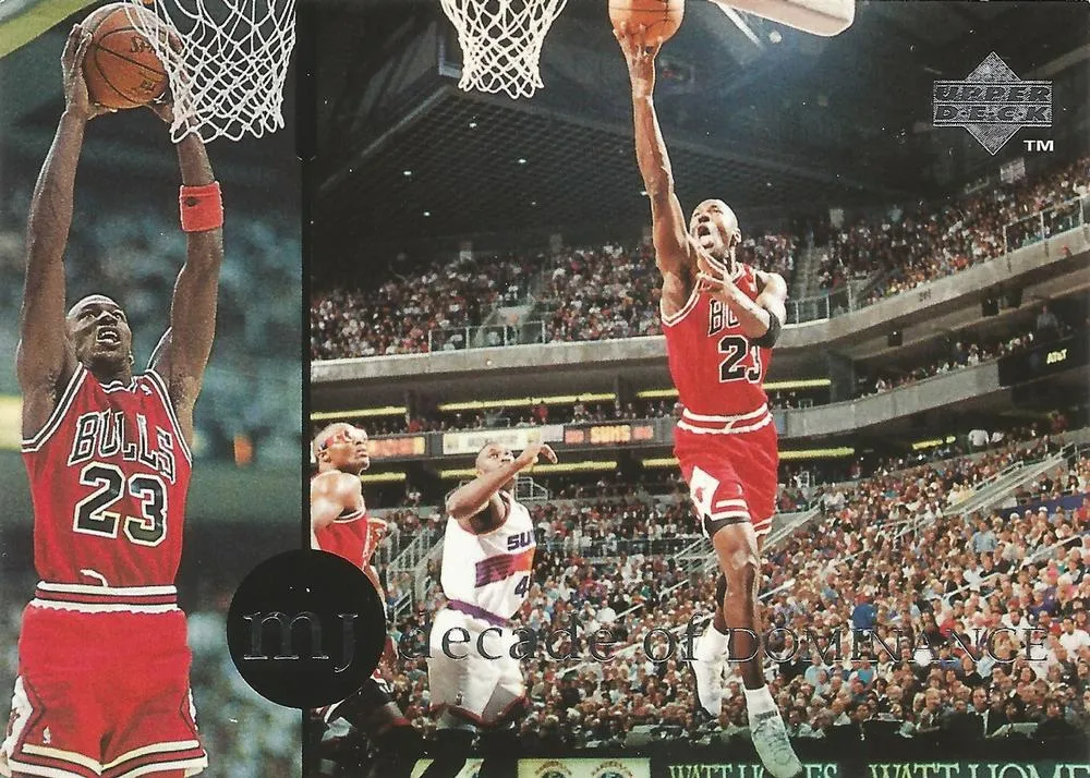 1994-95 Collector's Choice Japanese Michael Jordan Rare Air Decade of Dominance #J8 card image