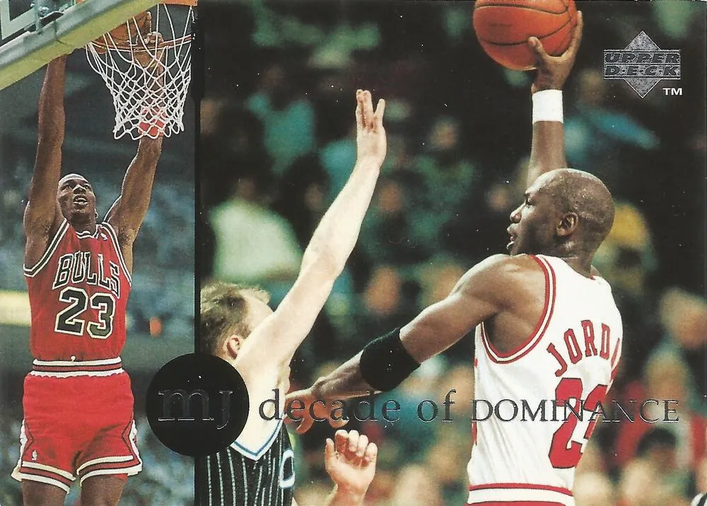 1994-95 Collector's Choice Japanese Michael Jordan Rare Air Decade of Dominance #J9 card image
