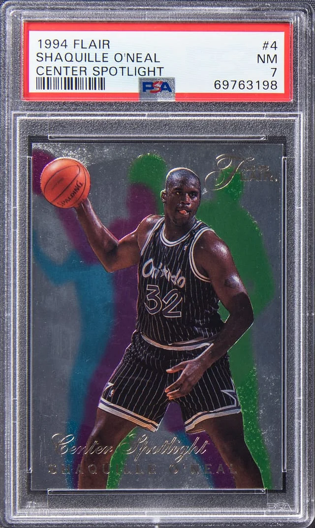 1994-95 Flair Shaquille O'Neal Center Spotlight #4 card image