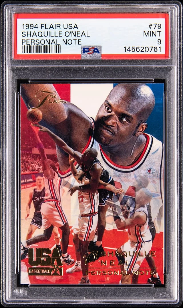1994-95 Flair Shaquille O'Neal USA Personal Note #79 card image