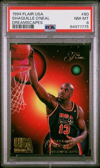 1994-95 Flair Shaquille O'Neal USA Basketball Dreamscapes #80 card image