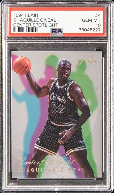 1994-95 Fleer Flair Shaquille O'Neal Center Spotlight #4 card image