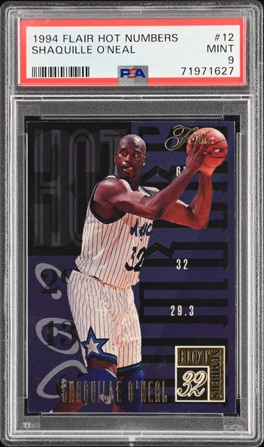 1994-95 Fleer Flair Showcase Shaquille O'Neal Hot Numbers #12 card image