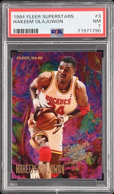 1994-95 Fleer Hakeem Olajuwon Superstars #3 card image