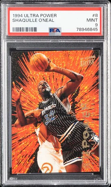 1994-95 Fleer Ultra Shaquille O'Neal Power #8 card image