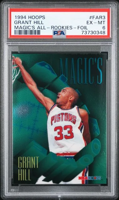 1994-95 Hoops Grant Hill Magic's All-Rookies Foil #FAR3 card image