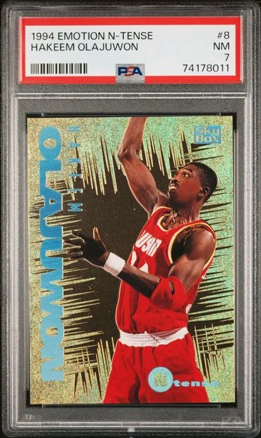 1994-95 SkyBox E-Motion Hakeem Olajuwon N-Tense #8 card image