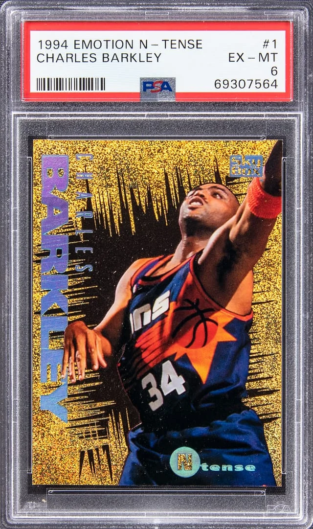1994-95 SkyBox Emotion Charles Barkley N-Tense #1 card image