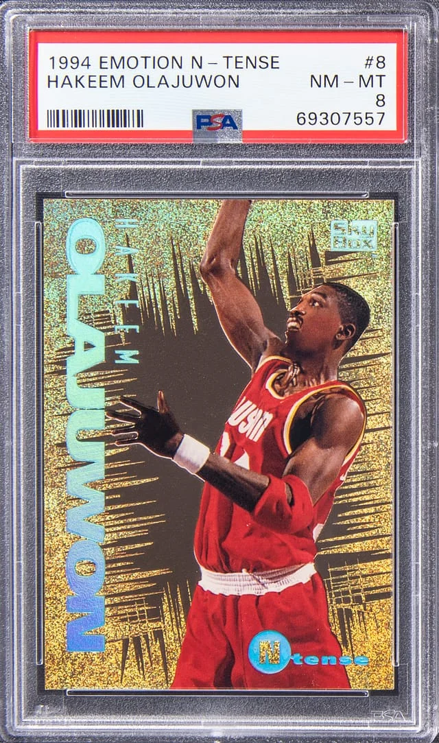 1994-95 SkyBox Emotion Hakeem Olajuwon N-Tense #8 card image