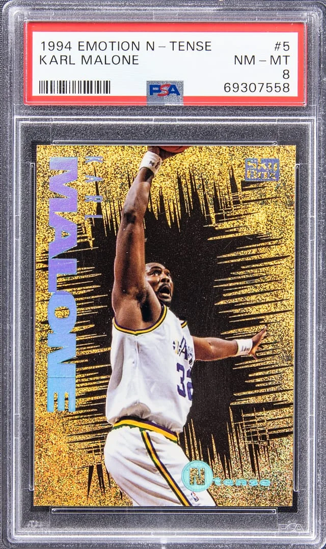 1994-95 SkyBox Emotion Karl Malone N-Tense #5 card image