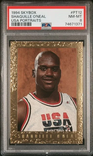 1994-95 SkyBox Shaquille O'Neal USA Basketball Portraits USA Portraits #PT12 card image