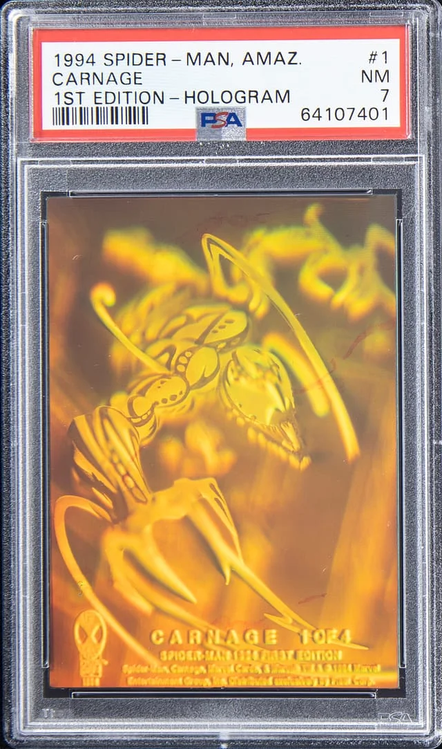 1994-95 Spider-Man Amaz 1st Edition Hologram Carnage #1 card image