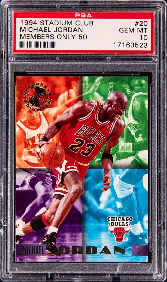 1994-95 Stadium Club Michael Jordan Members Only 50 #20 card image