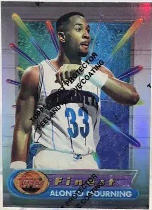 1994-95 Topps Finest Alonzo Mourning Refractor #100 card image