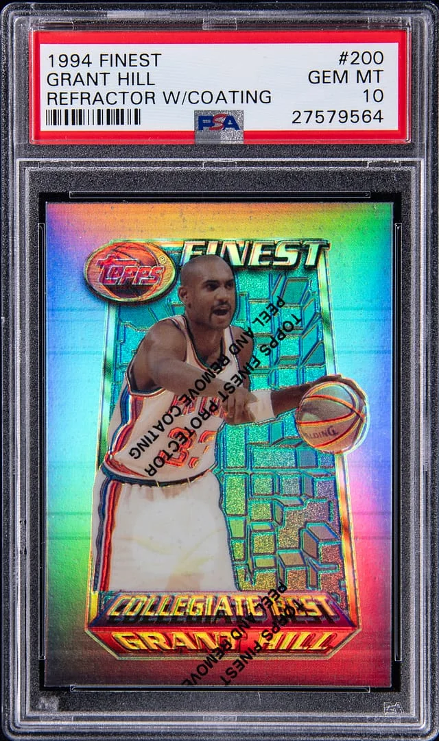 1994-95 Topps Finest Grant Hill Refractor w/Coating #200 card image