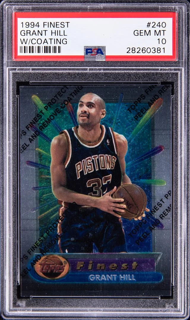 1994-95 Topps Finest Grant Hill W/Coating #286 card image