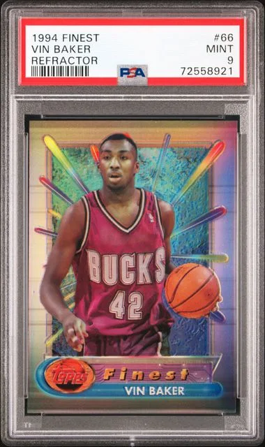1994-95 Topps Finest Vin Baker Refractor #66 card image