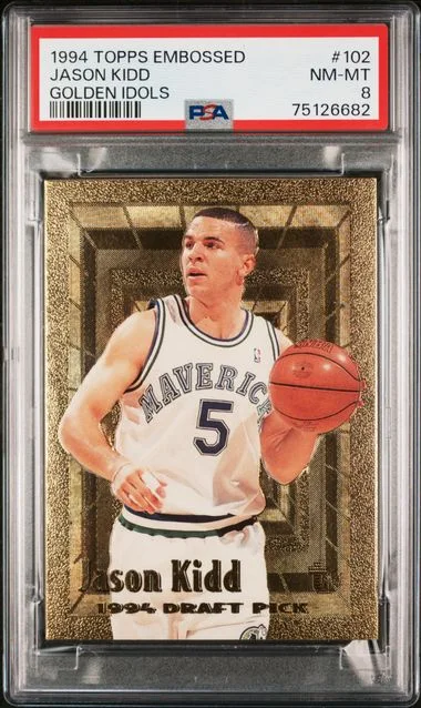 1994-95 Topps Jason Kidd Embossed Golden Idols #102 card image