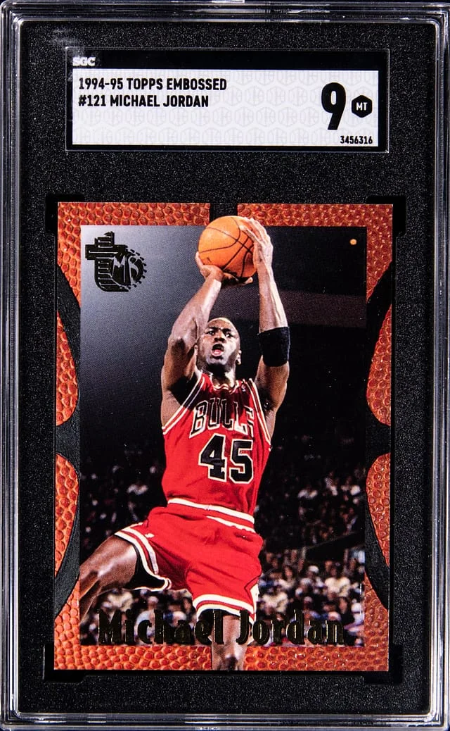 1994-95 Topps Michael Jordan Embossed #121 card image