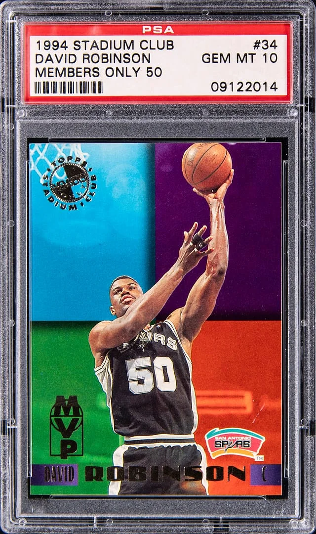 1994-95 Topps Stadium Club Members Only David Robinson 50 #34 card image