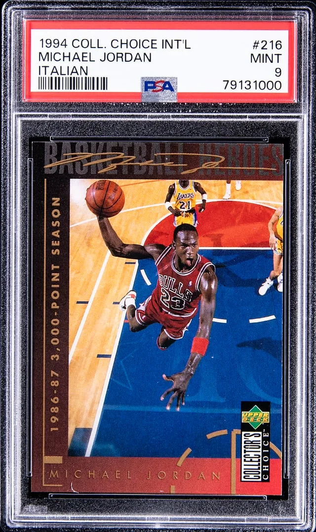 1994-95 UD Collector's Choice International Italian Michael Jordan #216 card image