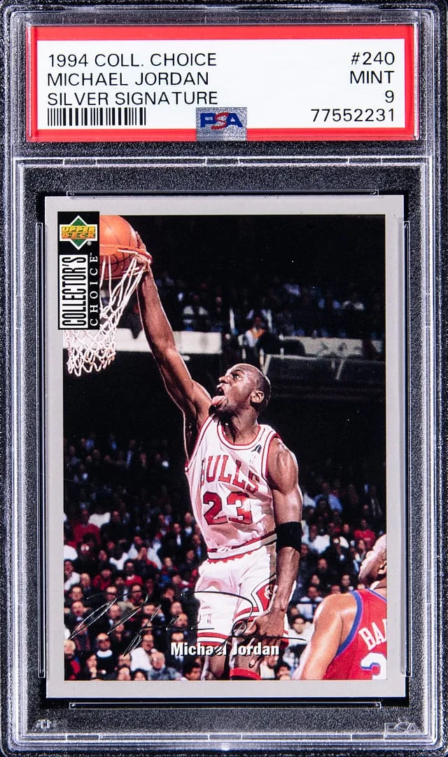 1994-95 UD Collector's Choice Silver Signature Michael Jordan #240 card image
