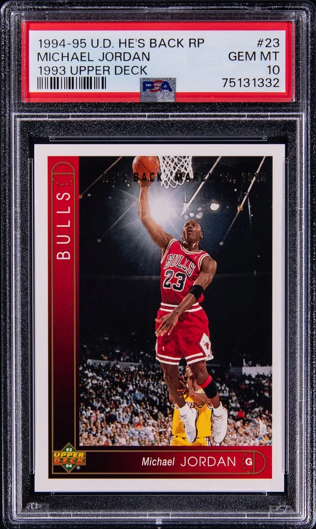 1994-95 UD He's Back 1993 Michael Jordan #23 card image