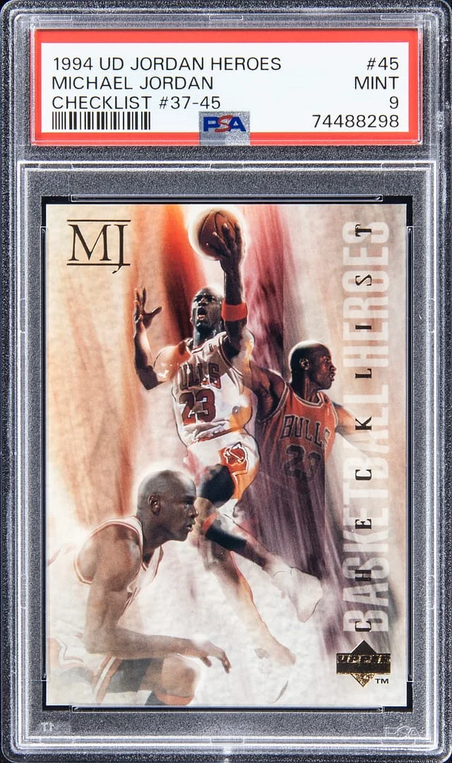 1994-95 UD Jordan Heroes Checklist #45 Michael Jordan #37-45 card image
