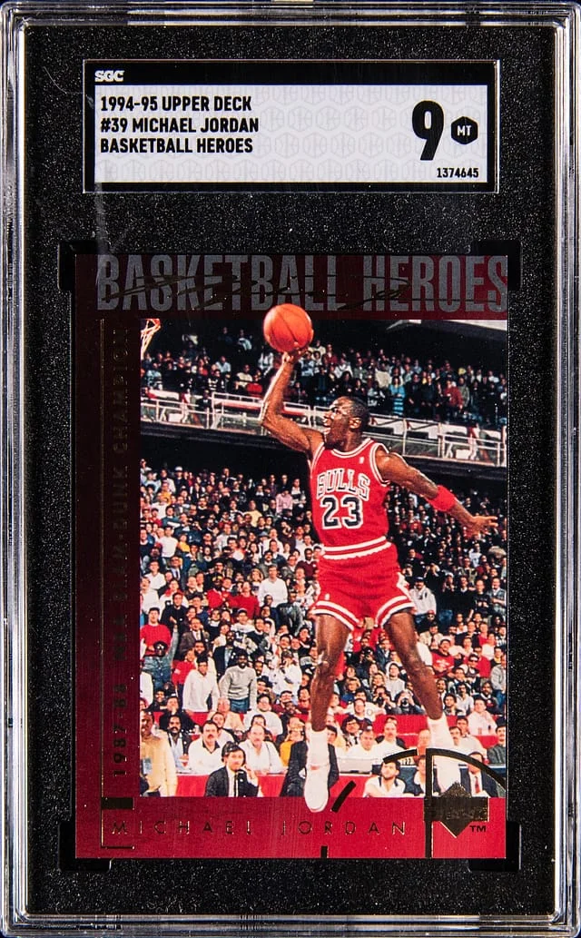 1994-95 Upper Deck Basketball Michael Jordan Heroes #39 card image