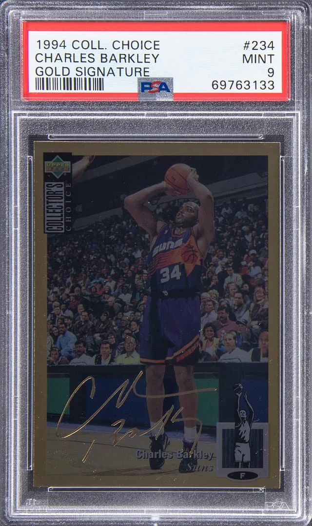 1994-95 Upper Deck Collector's Choice Charles Barkley Gold Signature #234 card image