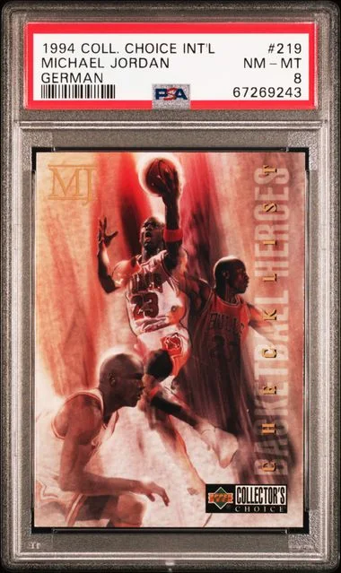 1994-95 Upper Deck Collector's Choice Michael Jordan International German #219 card image