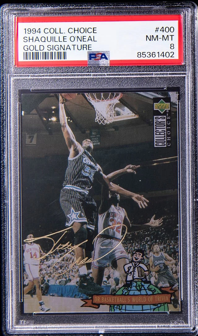 1994-95 Upper Deck Collector's Choice Shaquille O'Neal Gold Signature #400 card image