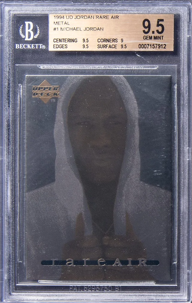 1994-95 Upper Deck Michael Jordan Jordan Rare Air Metal #1 card image
