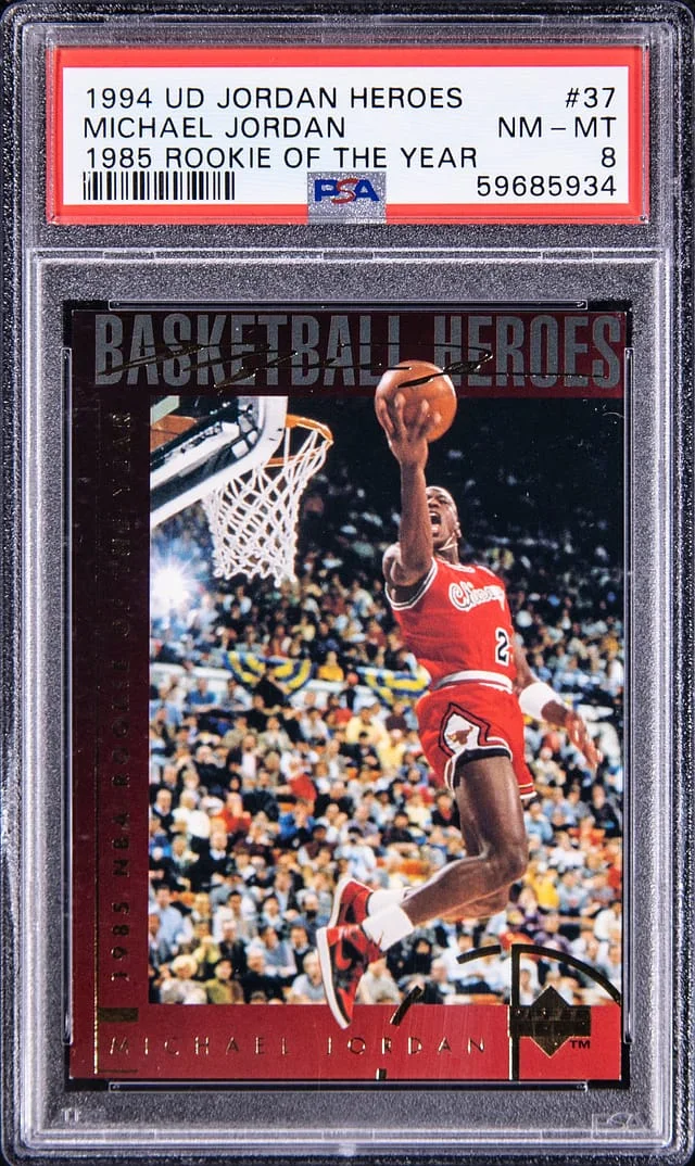 1994-95 Upper Deck Michael Jordan Jordan Heroes 1985 of The Year #37 card image