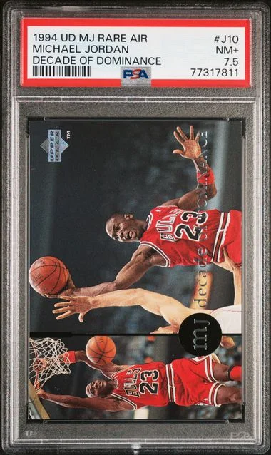 1994-95 Upper Deck Michael Jordan MJ Rare Air Decade Of Dominance #J10 card image
