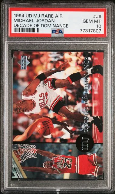 1994-95 Upper Deck Michael Jordan MJ Rare Air Decade Of Dominance #J6 card image