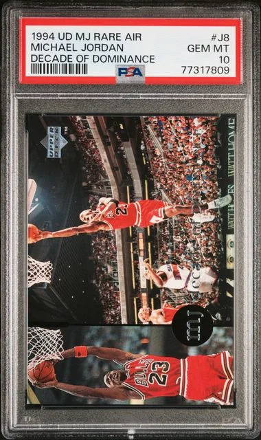1994-95 Upper Deck Michael Jordan MJ Rare Air Decade Of Dominance #J8 card image